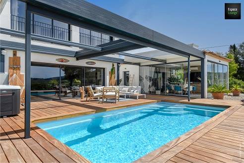 Pose Pergola bio-thermique Lounge à La Cadiere d'azur Var 