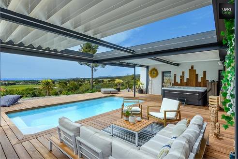Pergola bio-thermique modulable dans le Var 